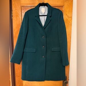 J.Crew Fully Lined Wool Blend Topcoat Women's size 16